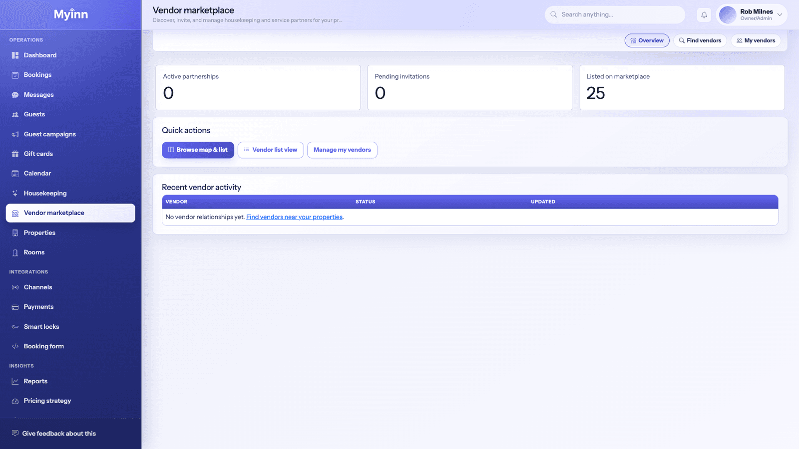 MyInn Local vendor marketplace screenshot