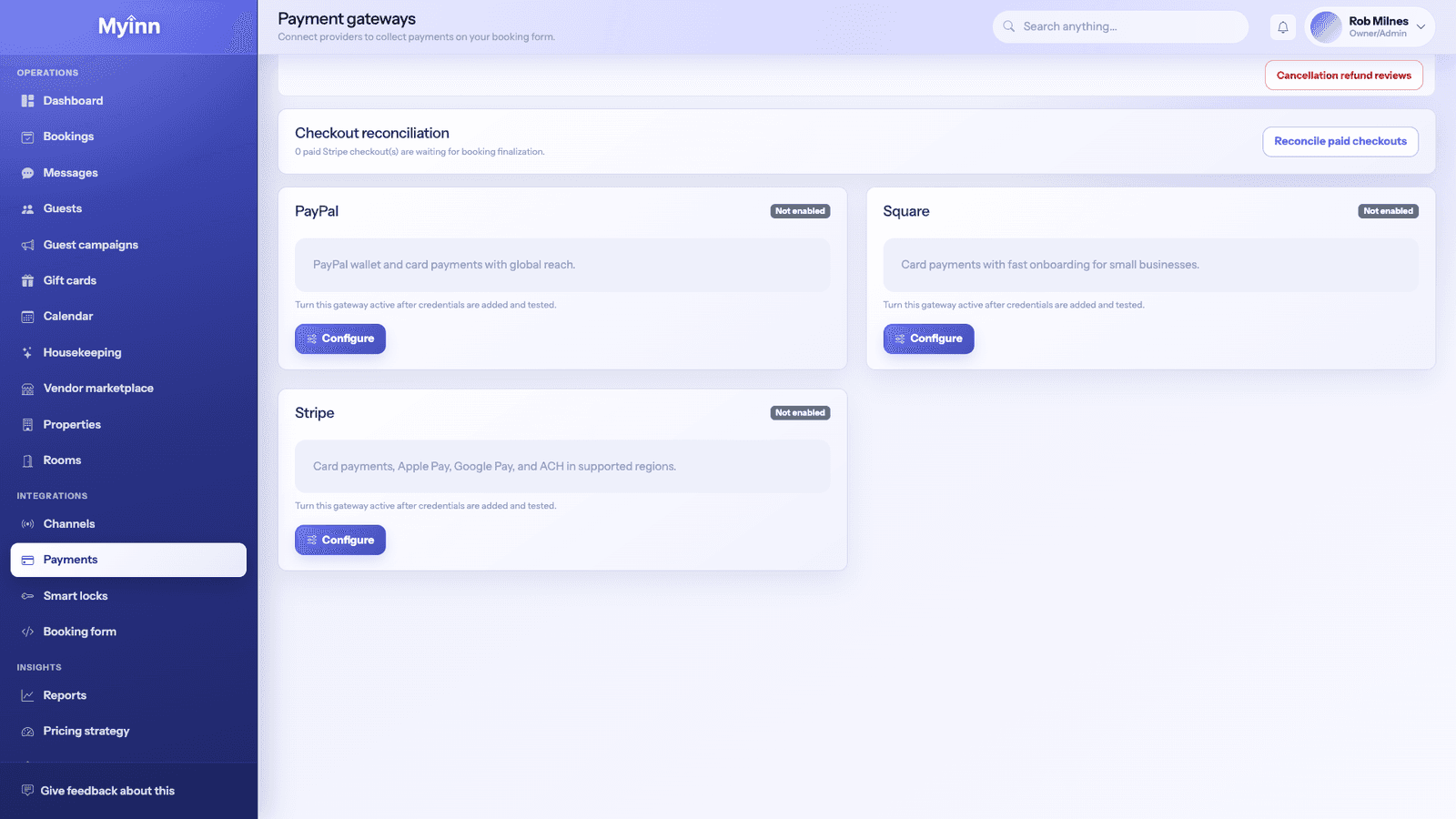 MyInn Payment tracking screenshot