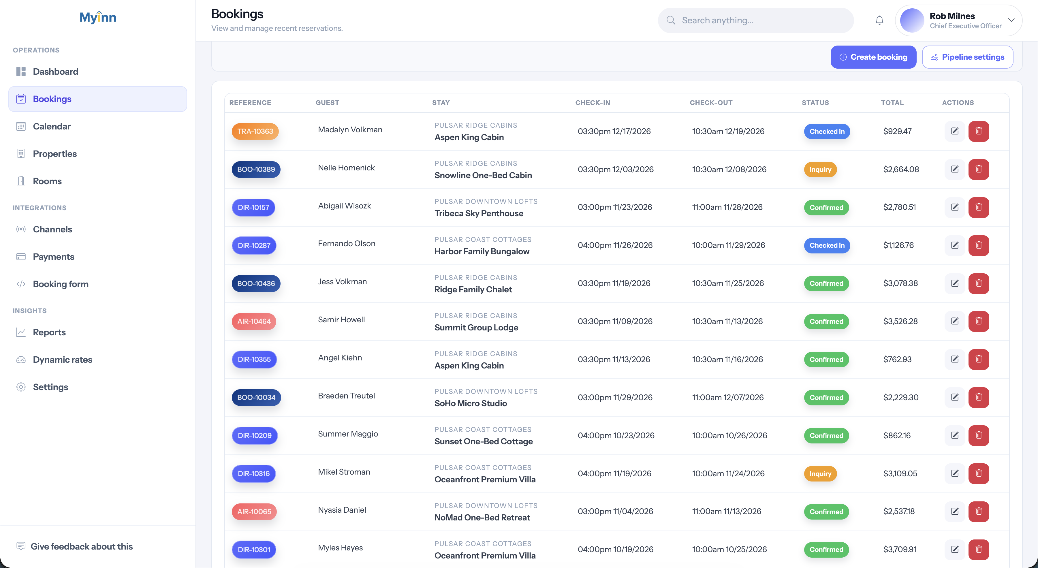 MyInn Bookings screenshot