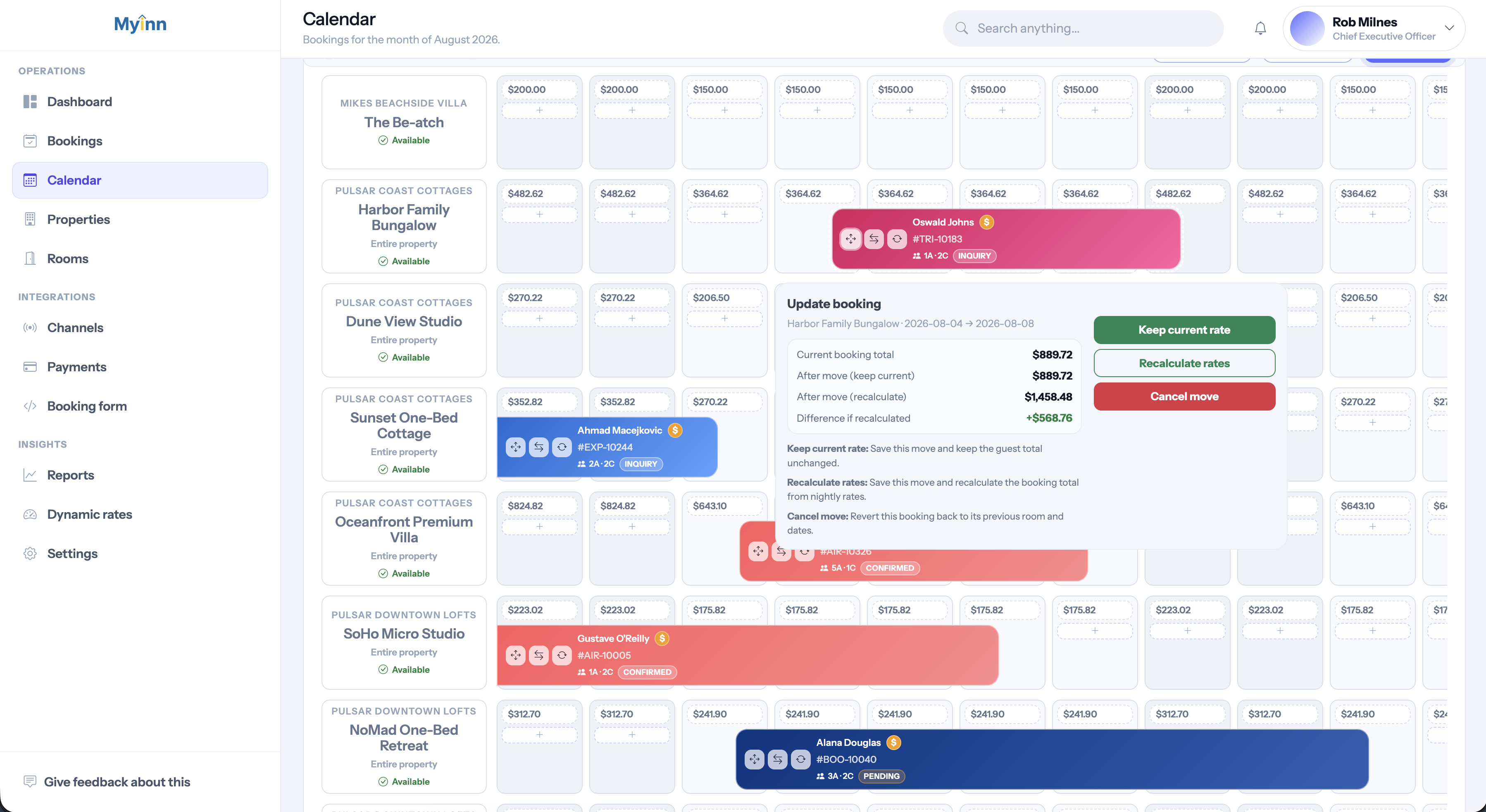 MyInn Booking Details screenshot