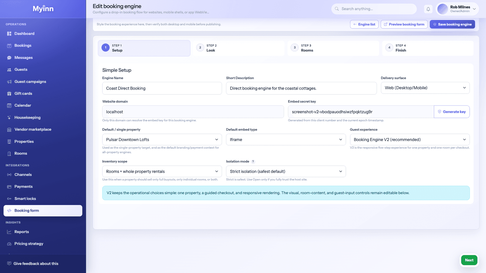 MyInn Match booking to your hotel brand screenshot