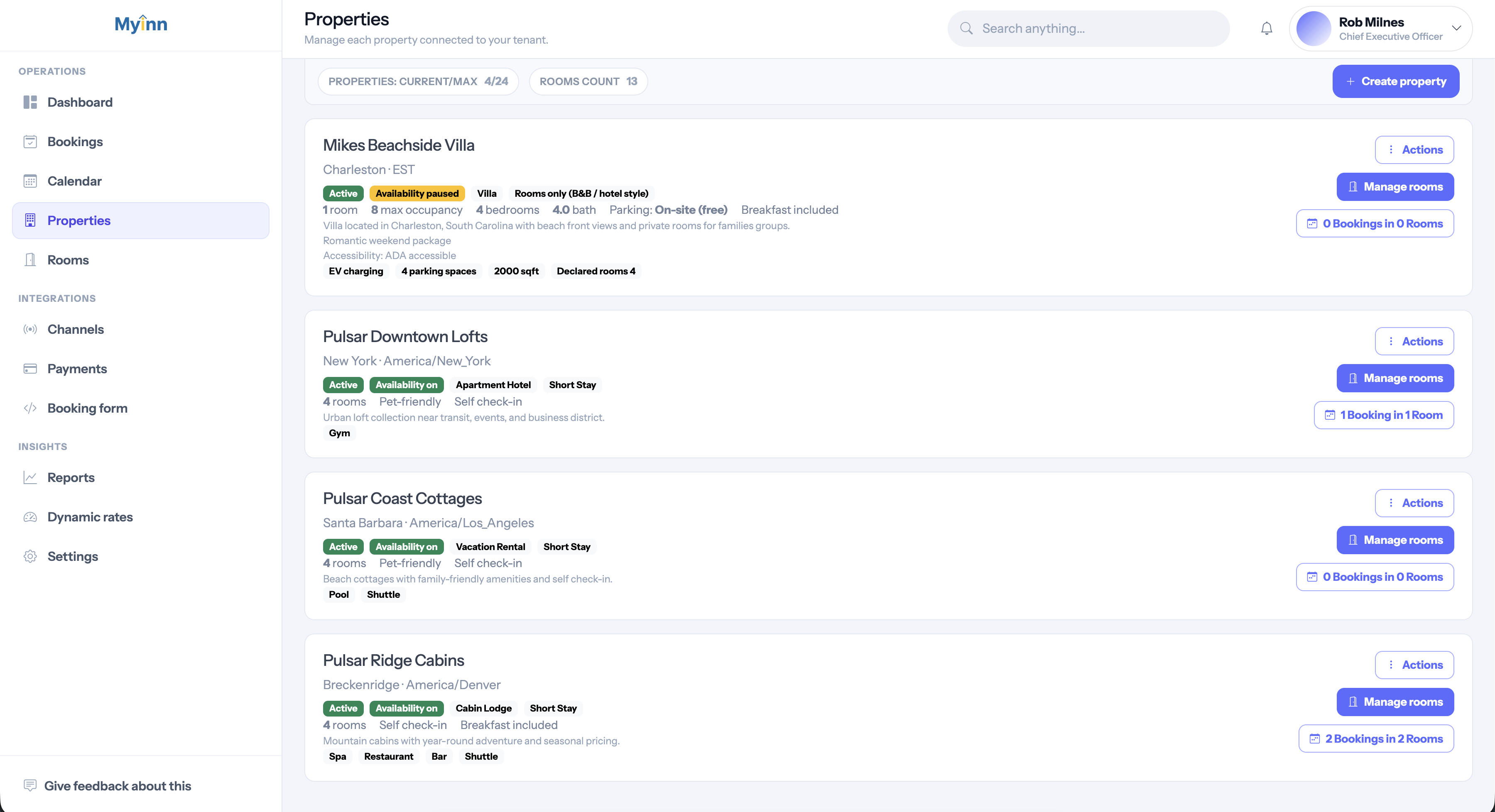 MyInn Properties screenshot