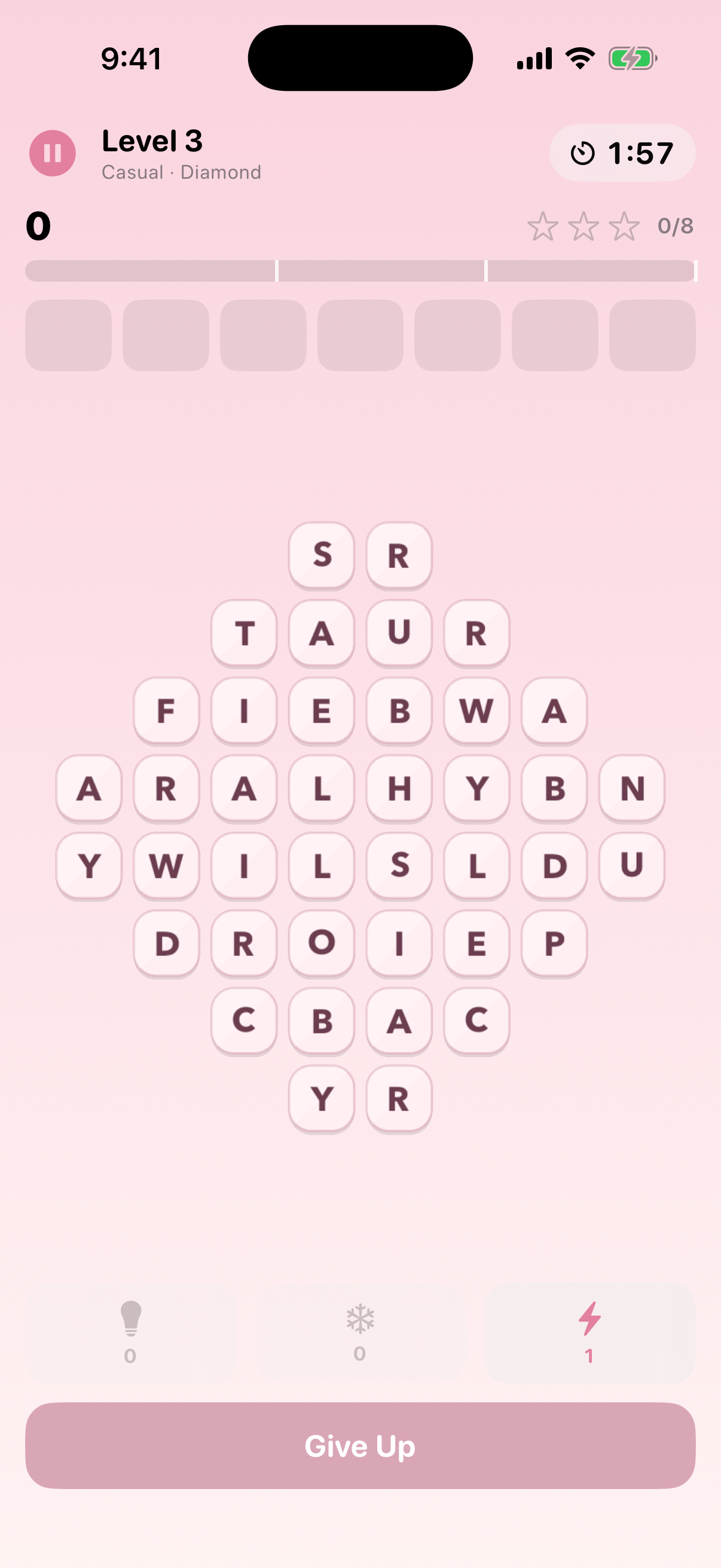 PolyWords Blossom Grove theme screenshot